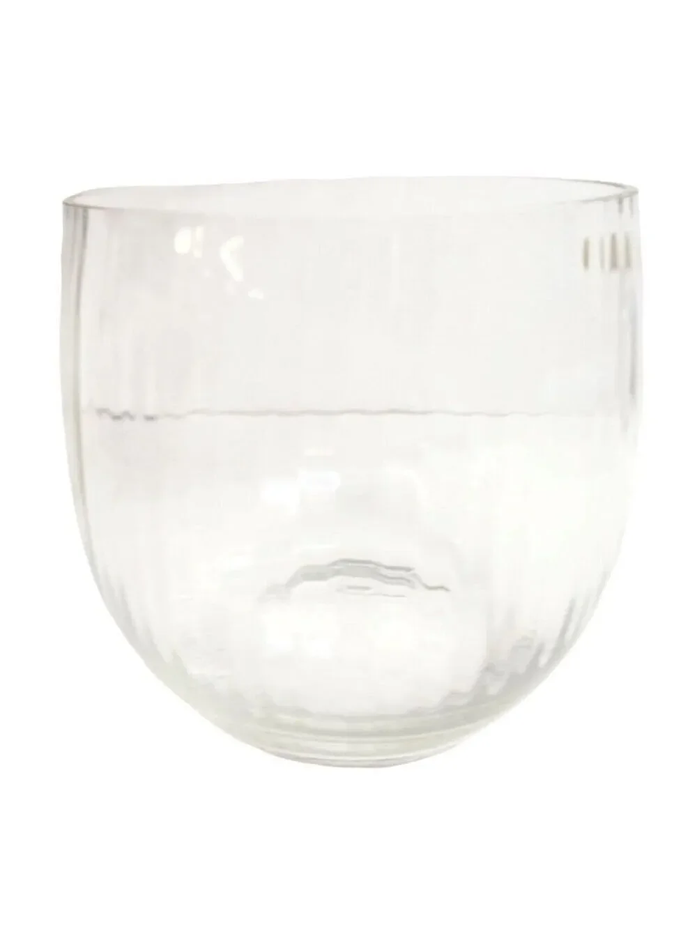 European Collection Blown Ribbed Glass Vase, Bowl  7